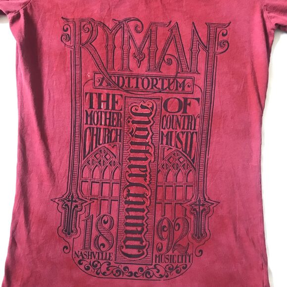 Red Chapter Ambigram T-shirt Mark Palmer Motherchurch Skater VNeck M Los Angeles - Picture 3 of 9
